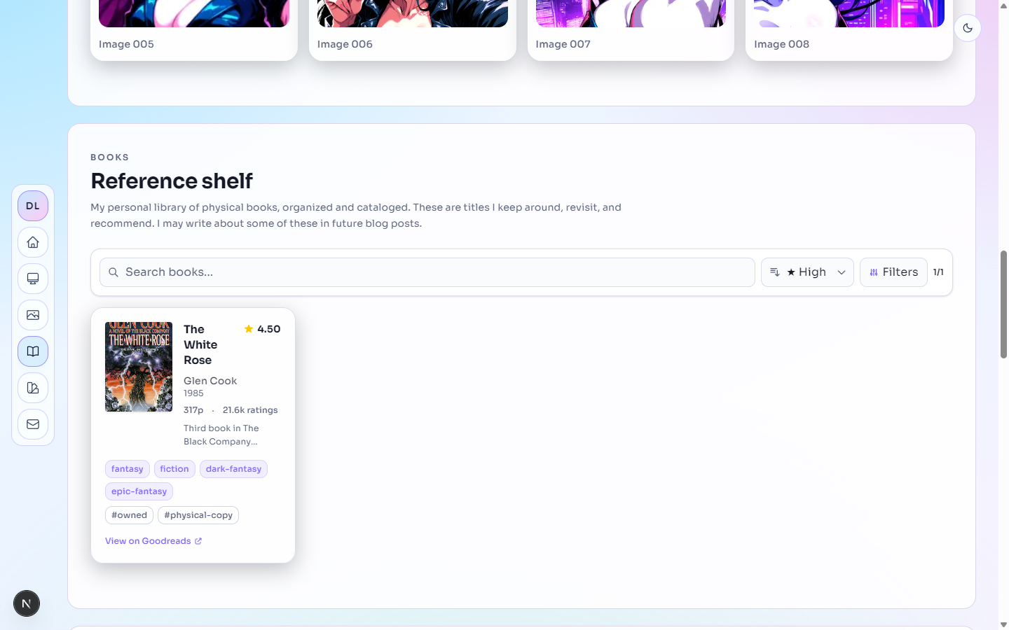 deedlit.dev reference shelf