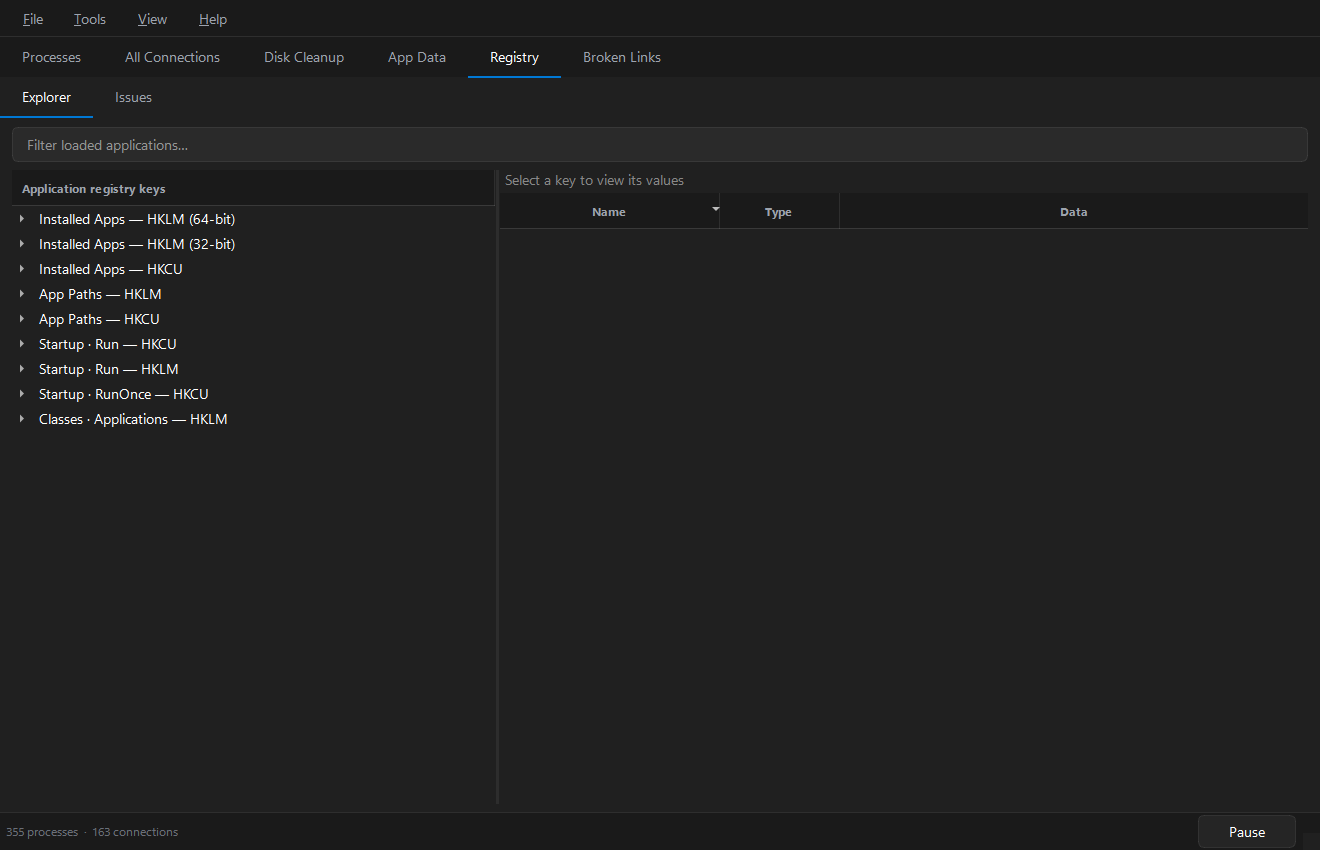 Registry Explorer